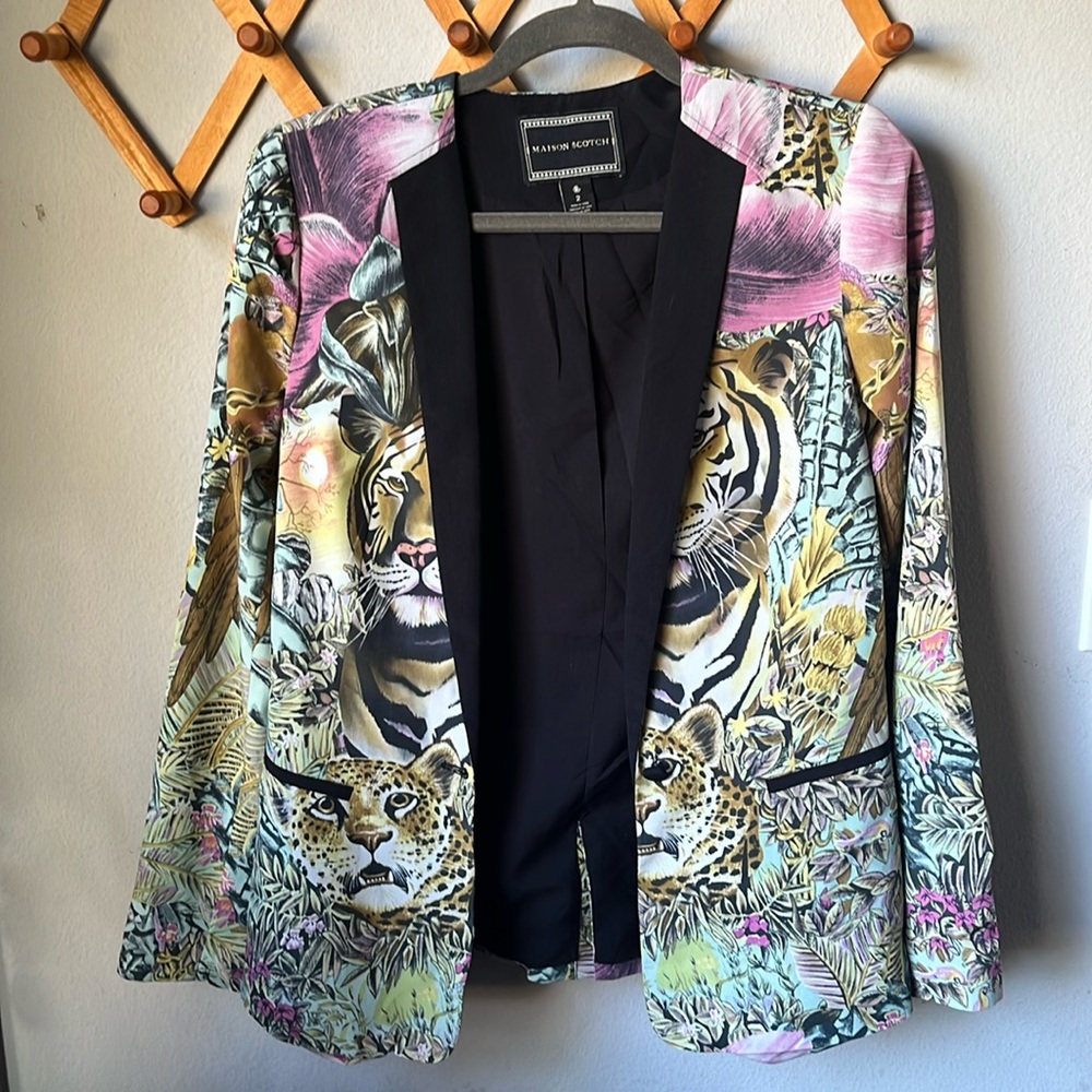 Animal print Blazer